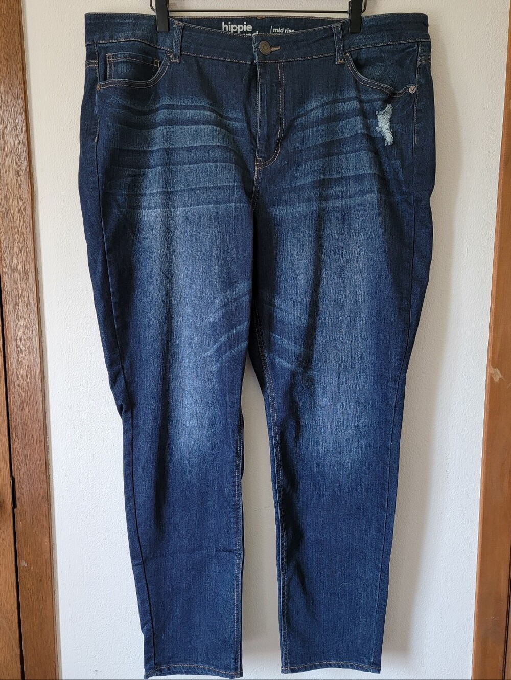 hippie laundry Women's Dark Blue Skinny Mid Rise Jeans Size 22 - Picture 2 of 11